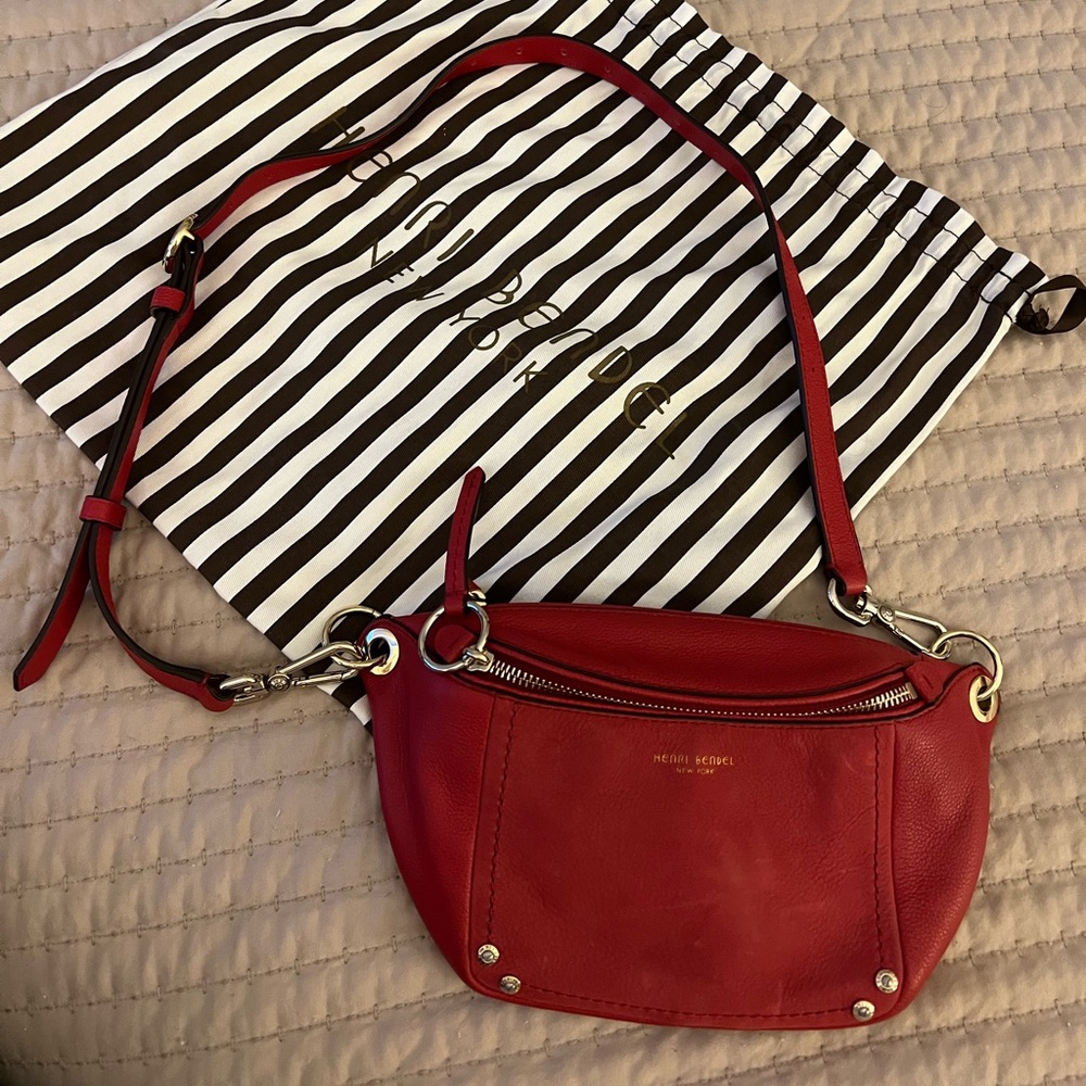 Henri Bendel Lenox red belt bag